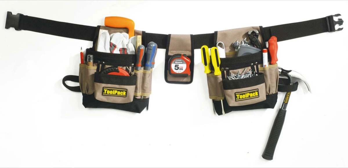 ToolPack Klassieke Gereedschapsgordel, Dubbele Houders 4 ToolPack Klassieke Gereedschapsgordel, Dubbele Houders - Afbeelding 2