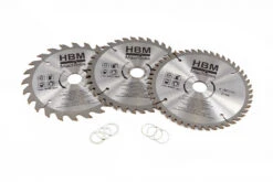 HBM 160 Mm 3 Delige Profi Cirkelzaagbladenset Voor Invalzaag