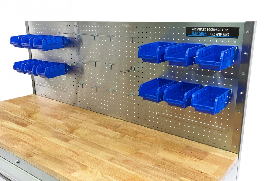 HBM Werkbank 158 Cm 10 Laden Met Deur En Achterwand, RVS 11 HBM Werkbank 158 Cm 10 Laden Met Deur En Achterwand, RVS - Afbeelding 9