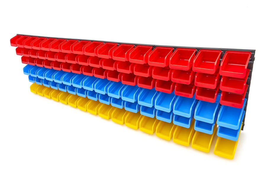 HBM Gereedschapswand Met 96 Opbergbakken 100-delig 4 HBM Gereedschapswand Met 96 Opbergbakken 100-delig - Afbeelding 2