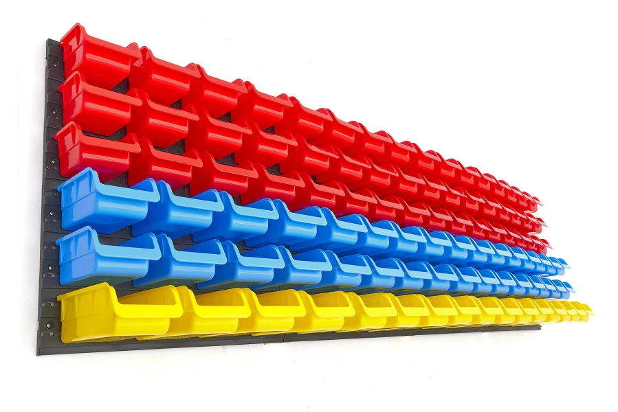 HBM Gereedschapswand Met 96 Opbergbakken 100-delig 6 HBM Gereedschapswand Met 96 Opbergbakken 100-delig - Afbeelding 4