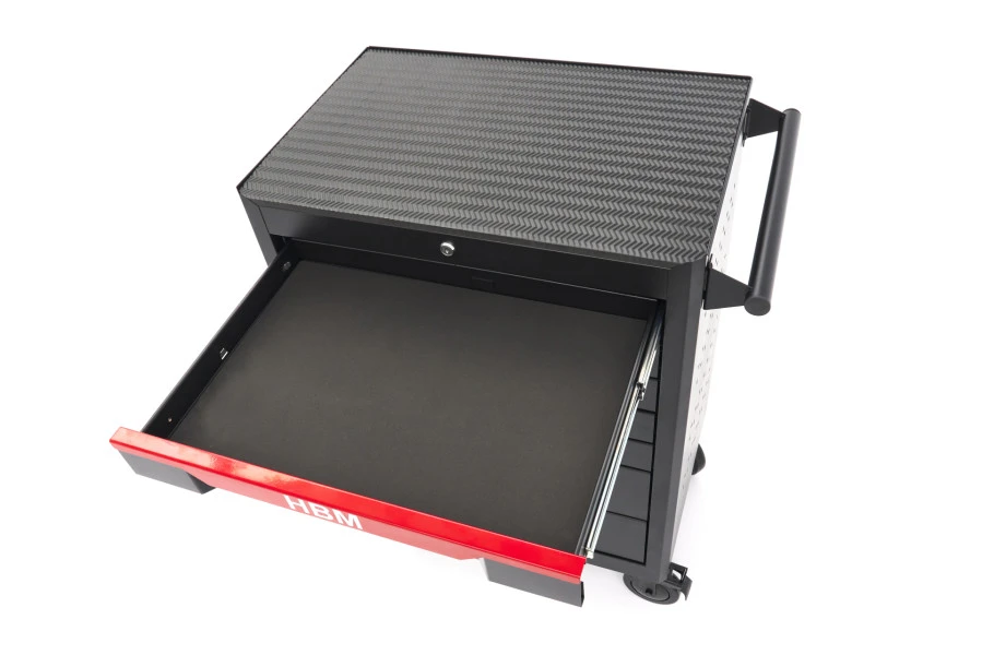 HBM Gereedschapswagen 7 Laden, 68 Cm , Zwart 8 HBM Gereedschapswagen 7 Laden, 68 Cm , Zwart - Afbeelding 6