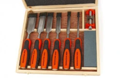 HBM 8 Delige Professionele Steekbeitelset Met Wetsteen En Slijphulpstuk
