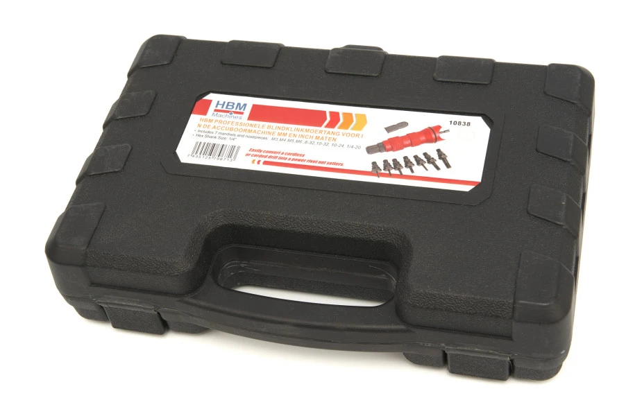 HBM Professionele Blindklinkmoertang Voor In De Accuboormachine MM En INCH Maten 6 HBM Professionele Blindklinkmoertang Voor In De Accuboormachine MM En INCH Maten - Afbeelding 4