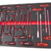 HBM 16 Delige T-Grepenset In Carbon Foam Inlay Voor Gereedschapswagen