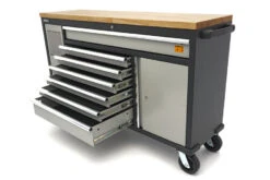 HBM Gereedschapswagen Met Houten Werkblad - 168 Cm - Grijs -Pro Gereedschap Verkoop hbm 521 2.jpg 1200x600 fc156ebc88