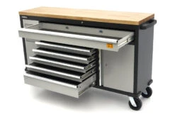 HBM Gereedschapswagen Met Houten Werkblad - 168 Cm - Grijs -Pro Gereedschap Verkoop hbm 523 4.jpg 1200x600 130afebc88