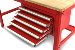 HBM 155 Cm Professionele Werkbank Met 5 Laden En Houten Werkblad, ROOD -Pro Gereedschap Verkoop hbm 612.jpg 1200x600 f6cedebc88