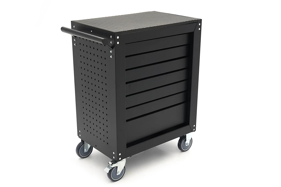 HBM Gereedschapswagen Met 7 Laden - 68 Cm - Zwart 8 HBM Gereedschapswagen Met 7 Laden - 68 Cm - Zwart - Afbeelding 6