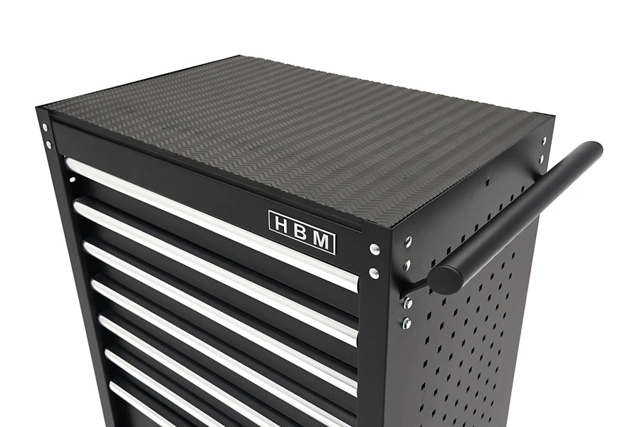 HBM Gereedschapswagen Met 7 Laden - 68 Cm - Zwart 11 HBM Gereedschapswagen Met 7 Laden - 68 Cm - Zwart - Afbeelding 9