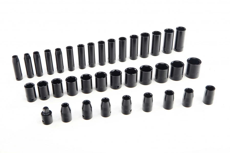 HBM 38 Delige Lange En Korte Metrische En Engelse Krachtdoppenset 3 HBM 38 Delige Lange En Korte Metrische En Engelse Krachtdoppenset